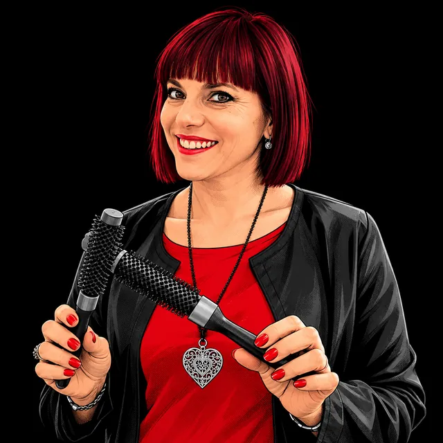 Ritratto illustrato di Elisa Angelosante, Advanced Coach di I Parrucchieri Academy
